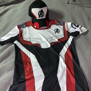 AVENGERS shirt and matching Hat! Mens